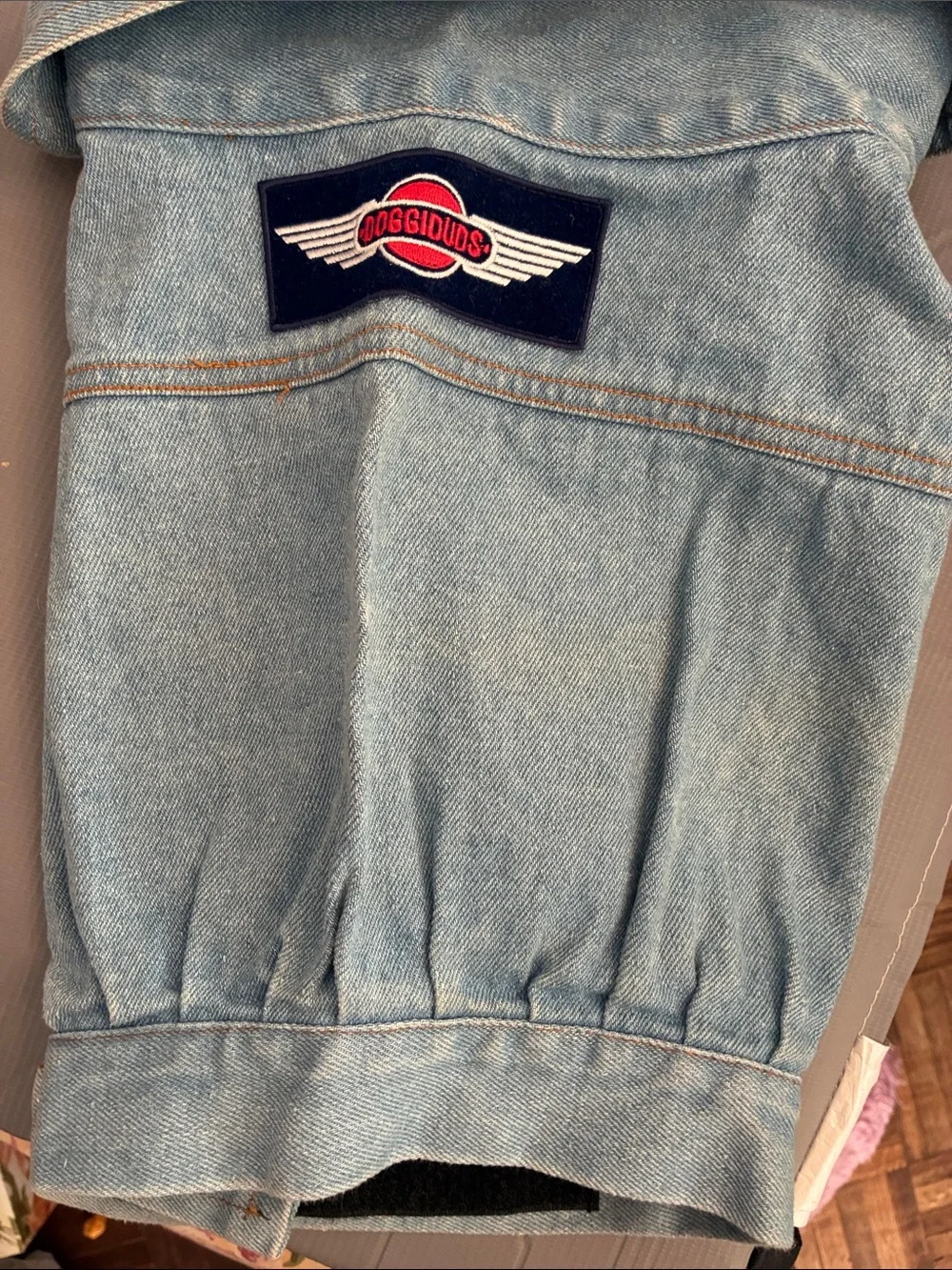 Dogs Light Blue Denim leisure jacket with Wing Patch